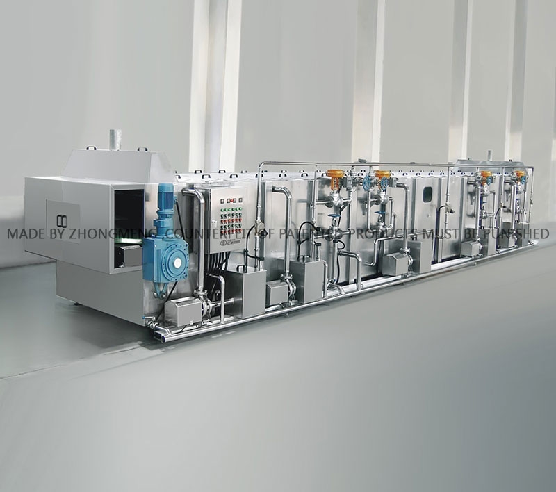 Continuous spraying sterilizer