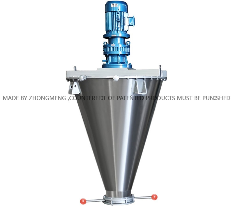 Double-spiral conical mixer